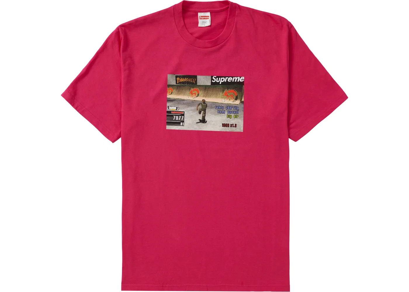 Мужская футболка с принтом Supreme Thrasher Game Tee, Pink