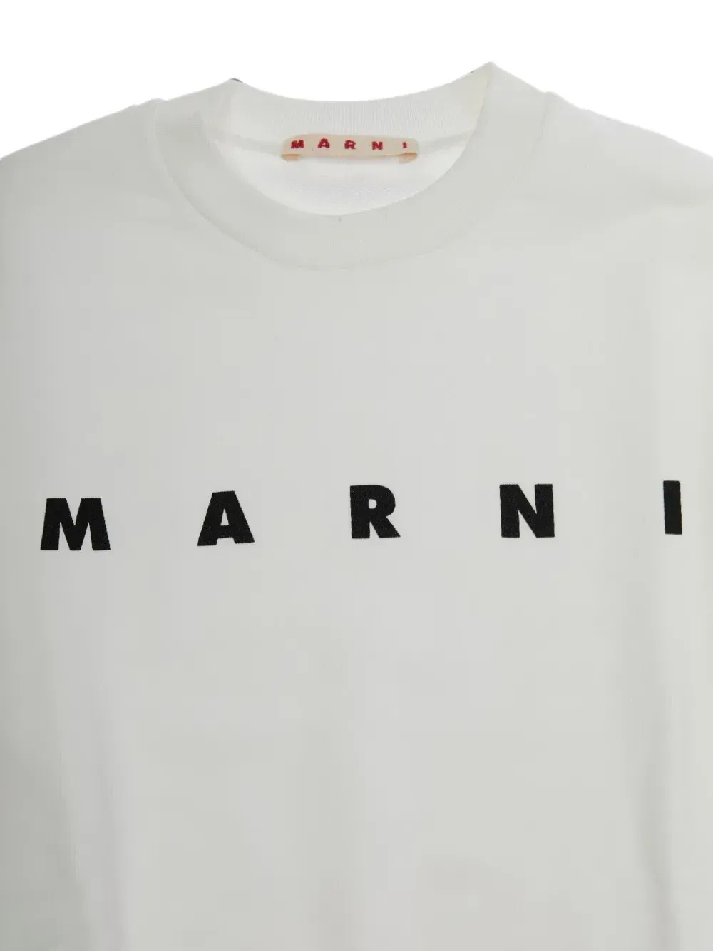 Свитшот с длинными рукавами и логотипом Marni Kids, белый — фото 3