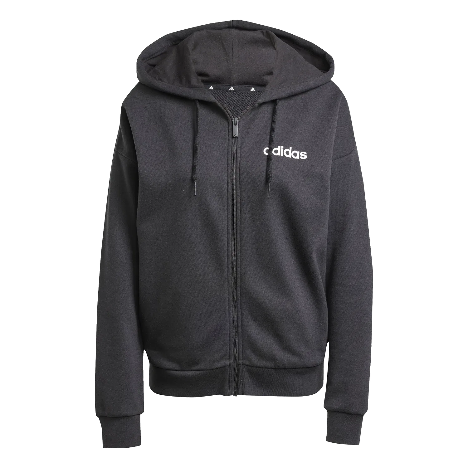 Женская тренировочная куртка свободного кроя Adidas, черный