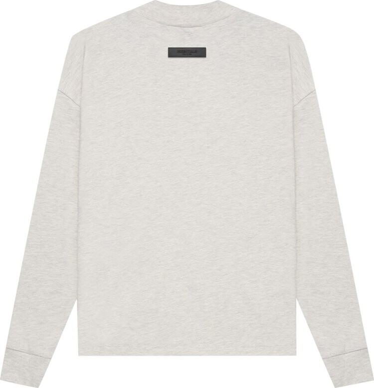 Лонгслив Fear of God Essentials Essentials Long-Sleeve Tee 'Light Oatmeal', серый — фото 3