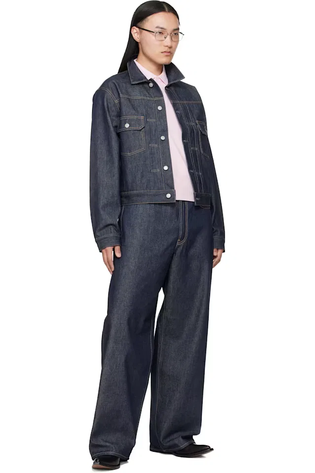 Джинсы свободного кроя Indigo 1981 Acne Studios — фото 4