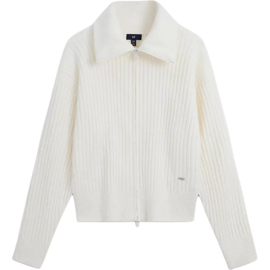 Женский джемпер с воротником-стойкой GAP, Ivory White