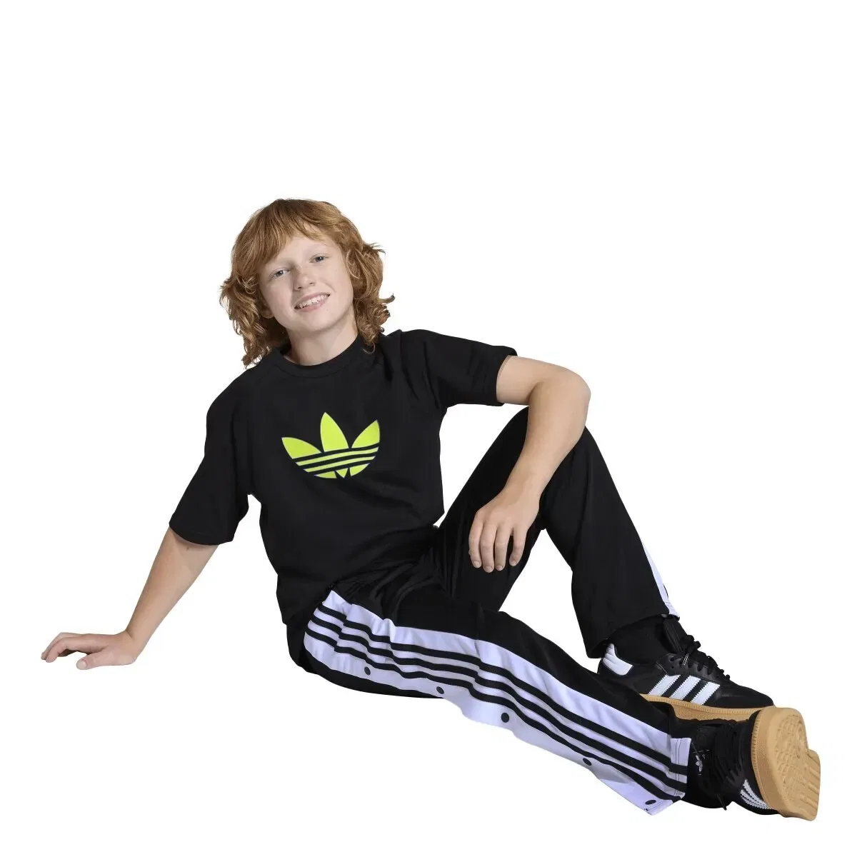 Детская футболка с коротким рукавом Adidas Originals Adicolor, Negro — фото 4