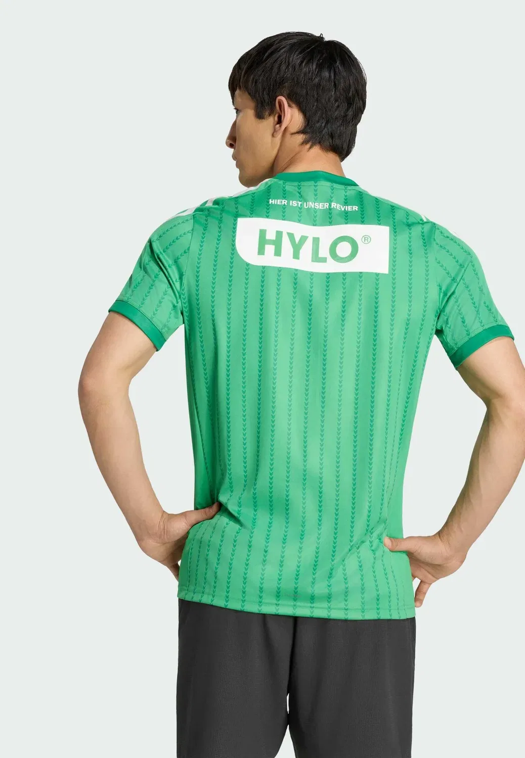 Мужская домашняя спортивная футболка Fuechse Berlin Adidas Performance, Green — фото 2