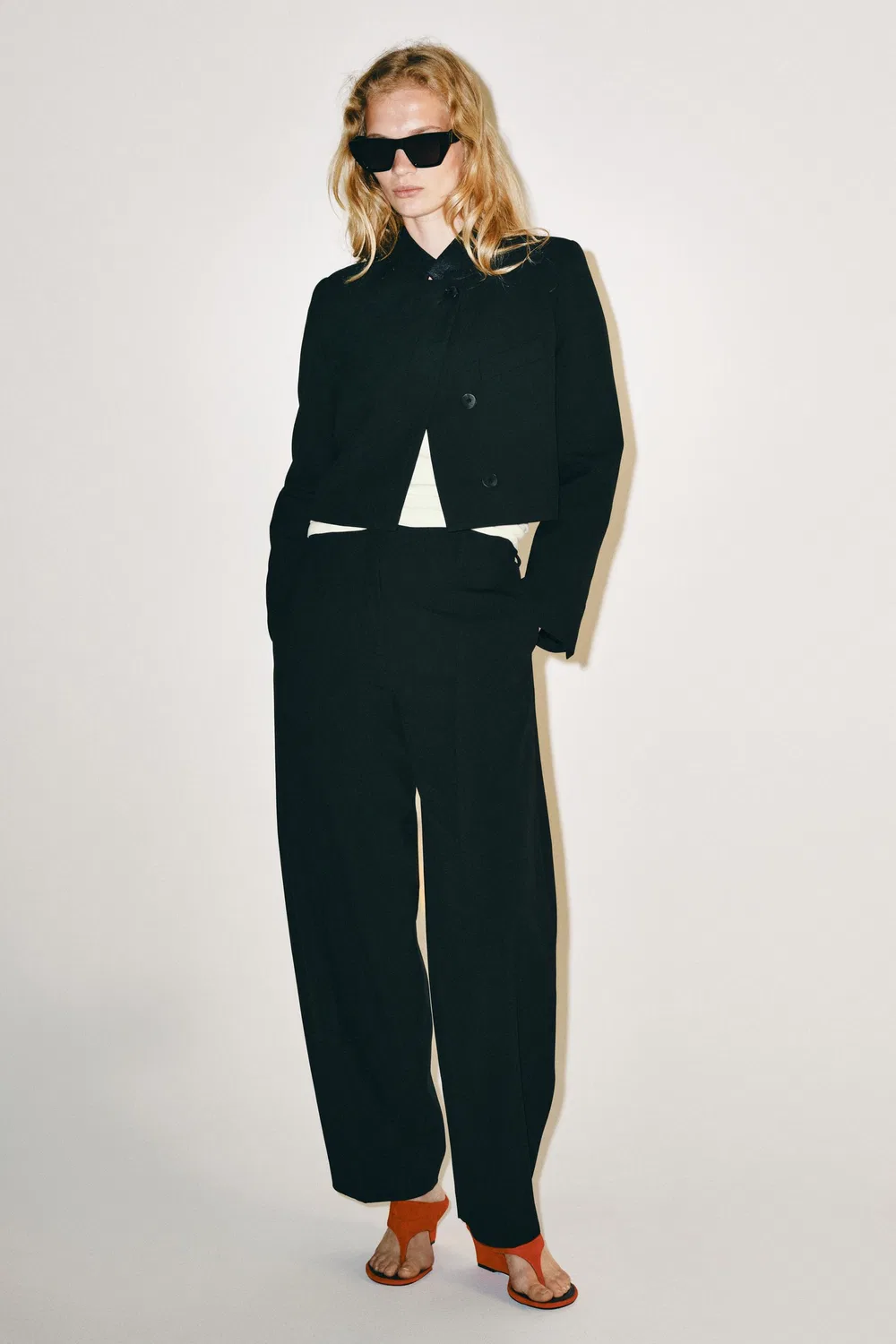 Брюки-шарики из коллекции ZW ZARA, Black