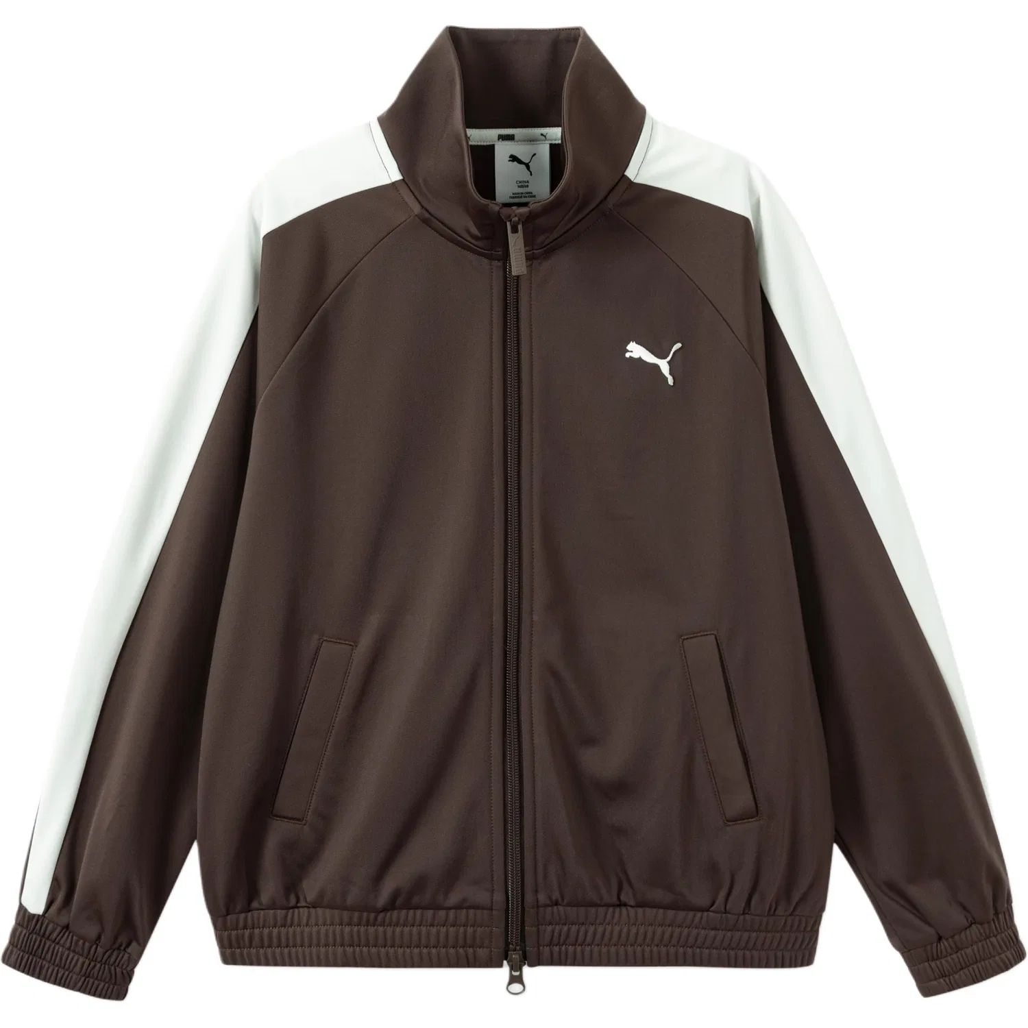 Детская куртка с воротником-стойкой PUMA, Coffee Brown