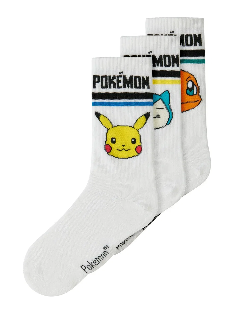 Носки NAME IT "NKMJefford Pokemon" белого цвета