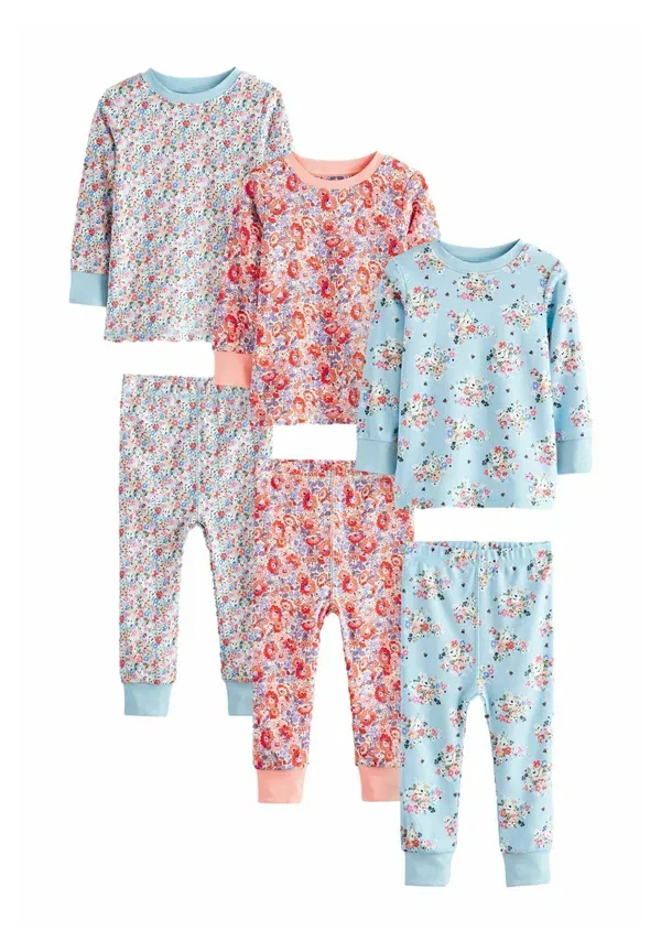 Пижамный комплект с цветочным принтом Regular Fit Cath Kidston Next, Pink, синий/розовый