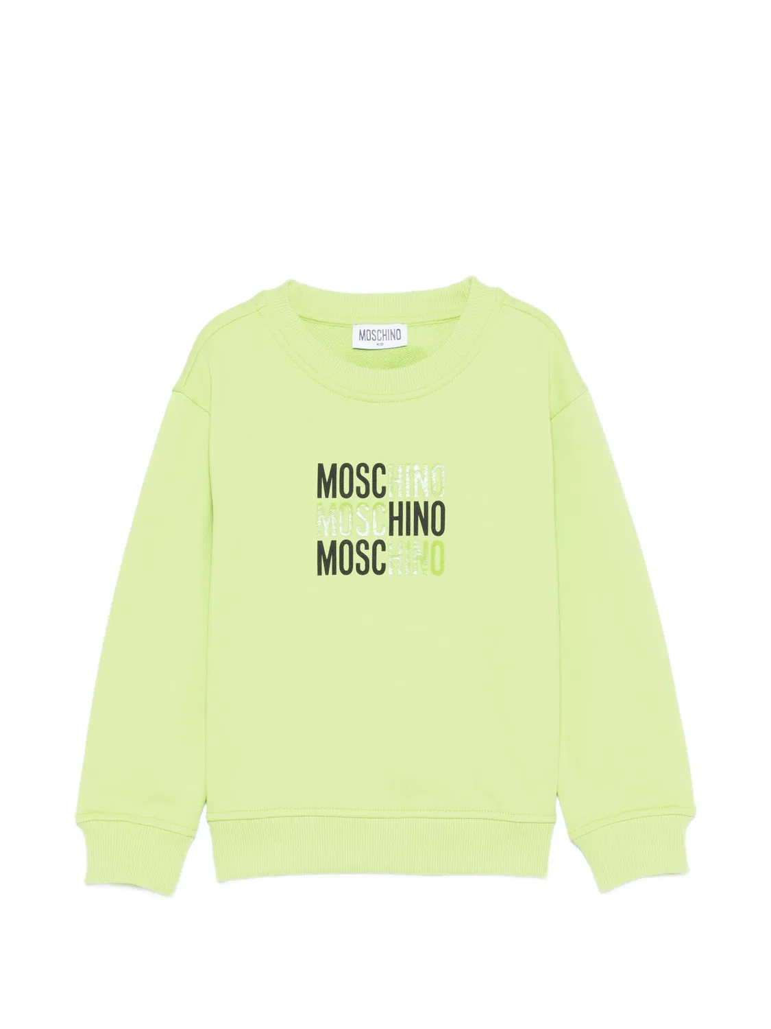 Свитшот с круглым вырезом Moschino, зеленый