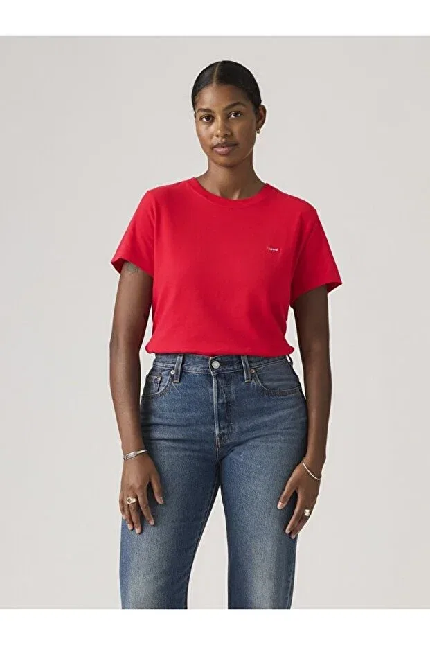Женская хлопковая футболка Favorite Cotton T-Shirt Levi'S, Red