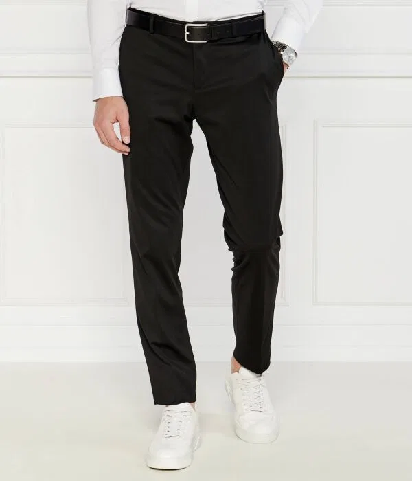 Мужские брюки-чинос regular fit P-Genius BOSS, черный — фото 3