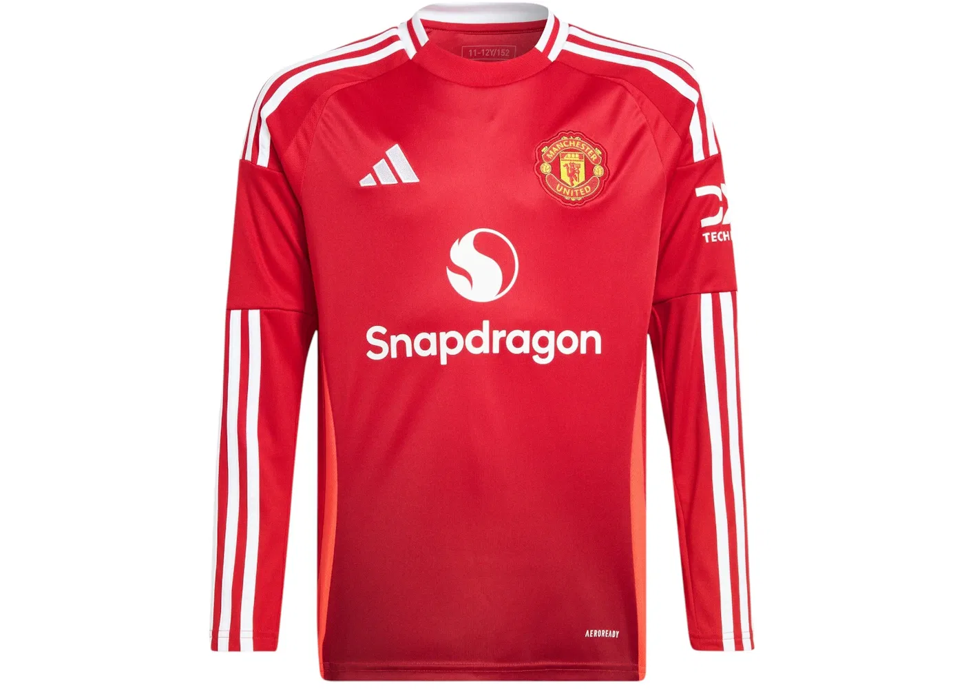 Детская футболка с длинным рукавом 24/25 Long Sleeve Home Jersey Adidas, цвет Mufc Red