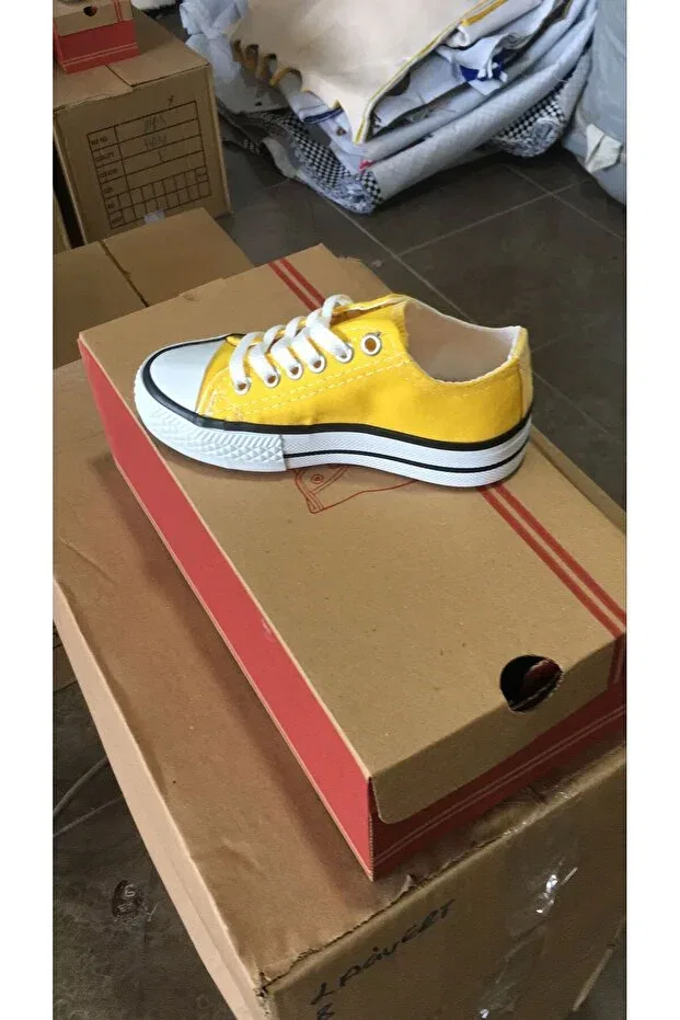 Детские кеды для мальчиков текстильные Rabellashoes, Yellow — фото 4