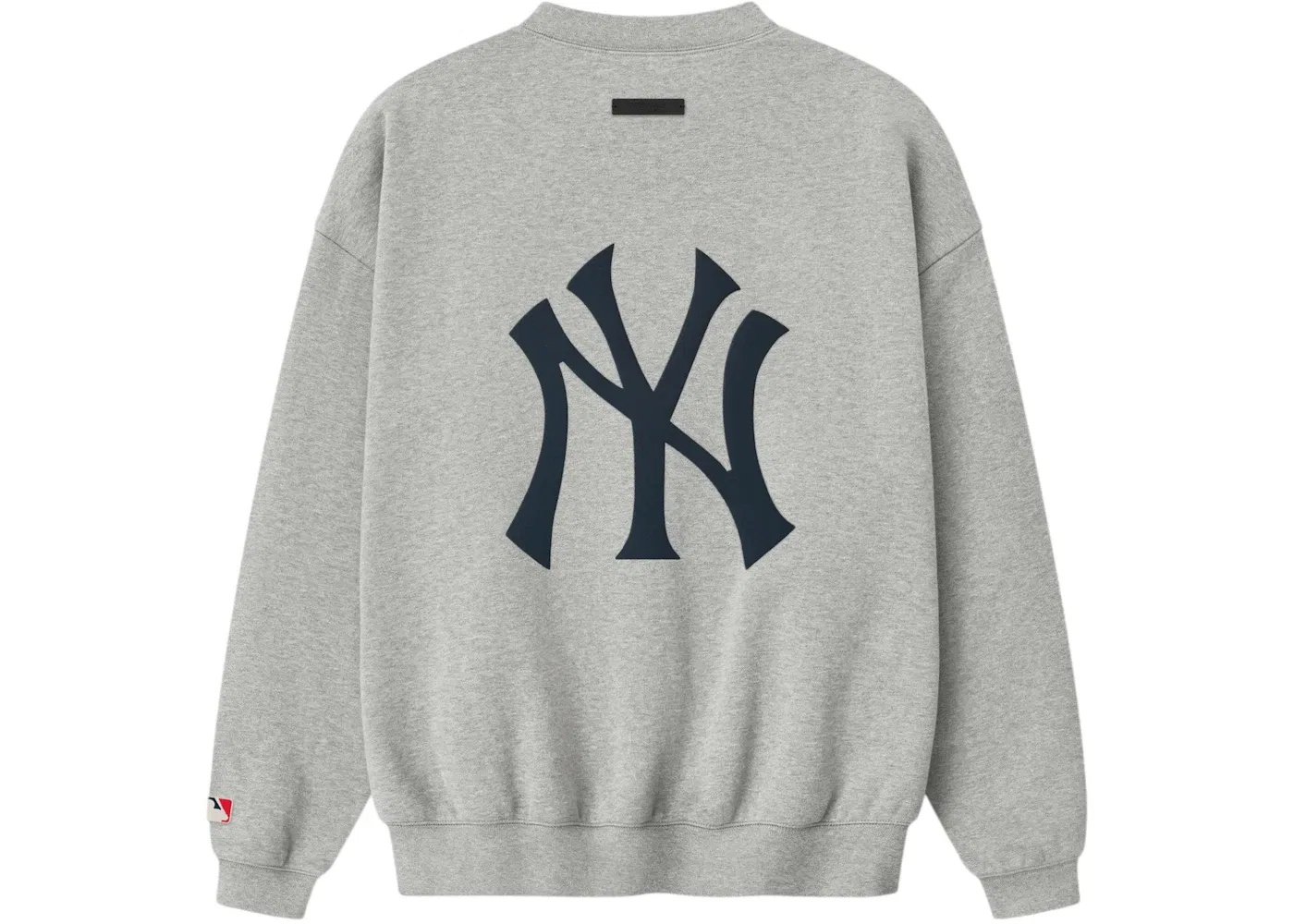 Мужской свитшот с длинным рукавом Fear of God Essentials Yankees Sport Crewneck Concrete Heather, Concrete Heather — фото 2