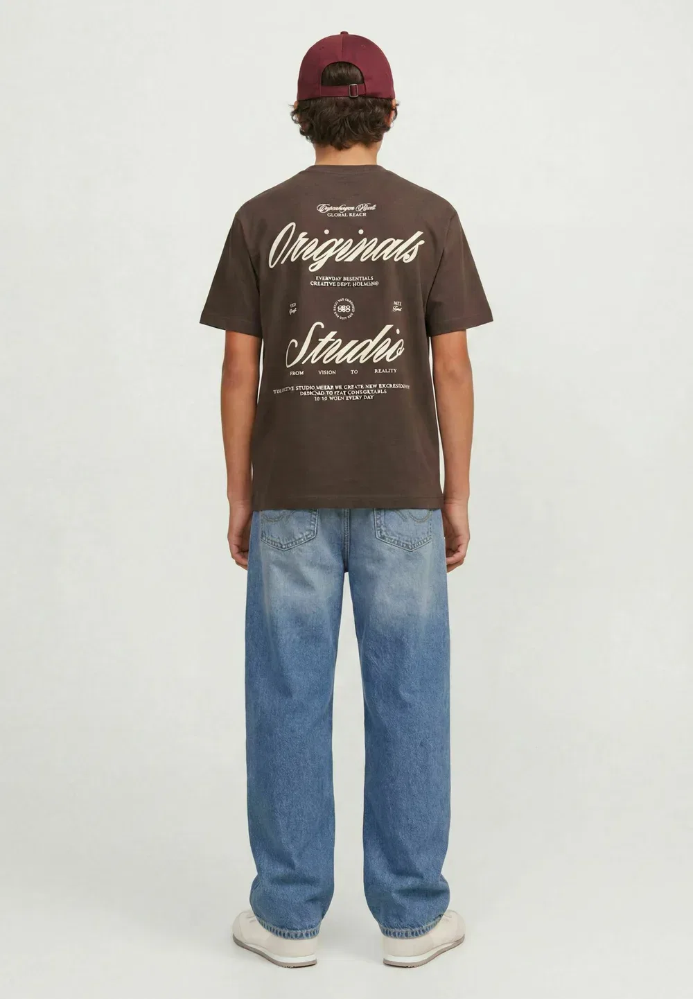 Jornorrebro typo tee ss crew neck sn jnr - print t-shirt Jack & Jones Junior, Java — фото 2