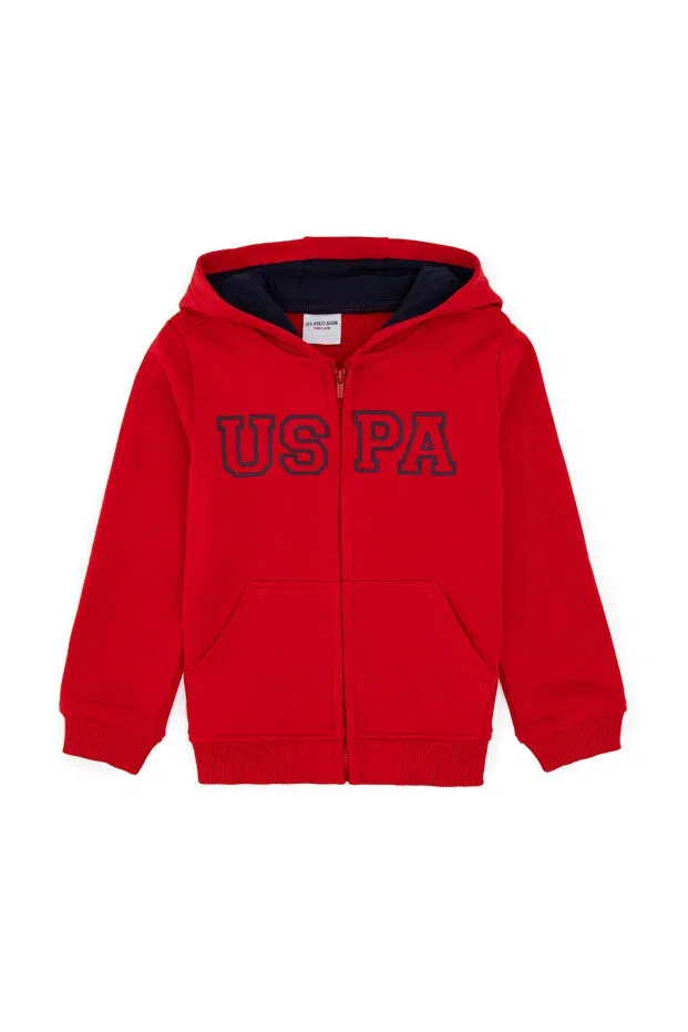 Детский кардиган для мальчиков хлопковый U.S. Polo Assn., Red