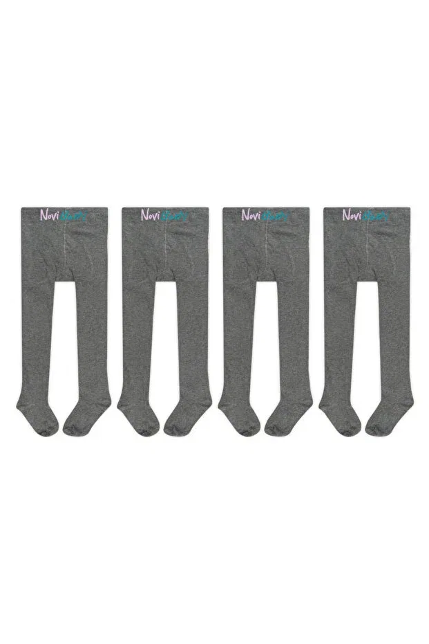 Детские колготки хлопковые комплект 4 шт Basics Novibaby, Gray