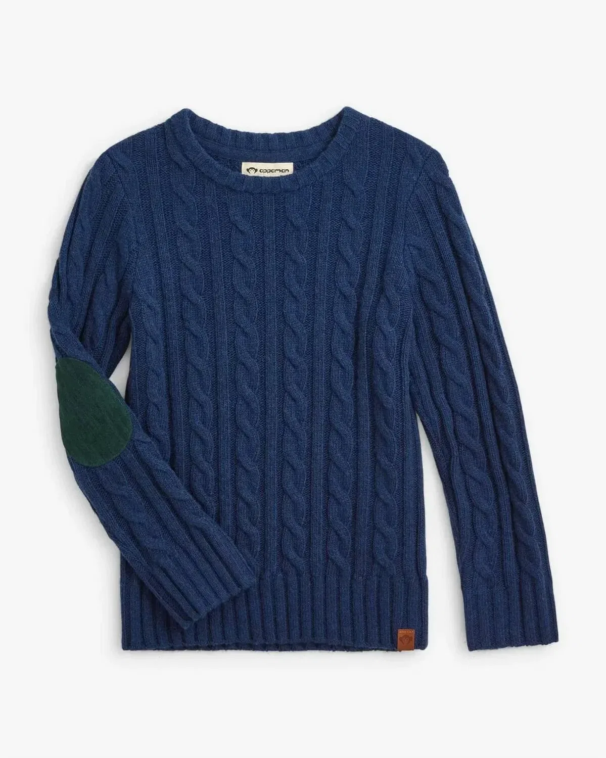Детский свитер для девочек с длинным рукавом и вырезом-лодочкой Fisherman Sweater Appaman, Navy Blue
