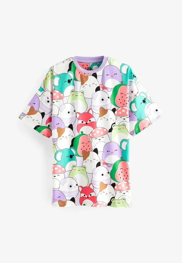 Комплект из 2 пижамных рубашек Squishmallows Next Pink Purple, фиолетовый/розовый — фото 3