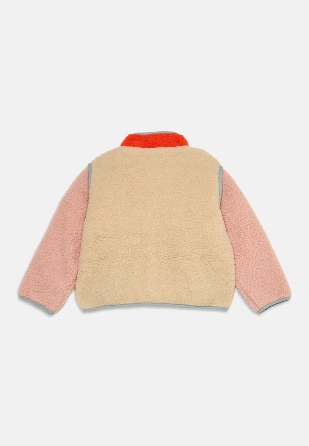 Куртка Block унисекс - флисовая куртка Tinycottons, Vanilla — фото 2