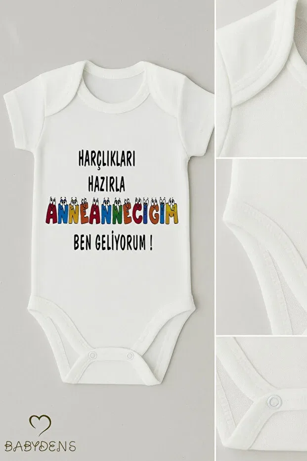 Детское боди для новорожденных с принтом Prepare allowances Babyden'S, White — фото 2