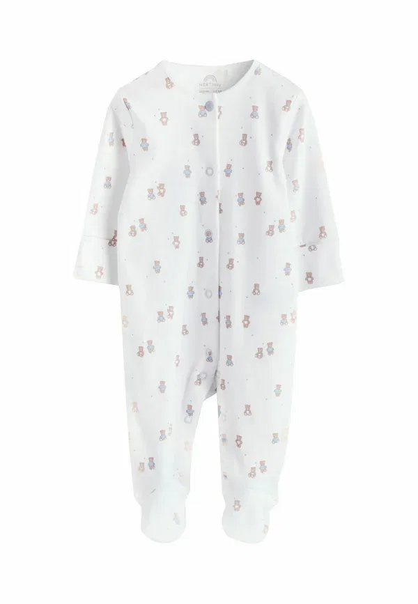 Комплект боди с принтом 4 pack - sleep suit Next, синий — фото 3