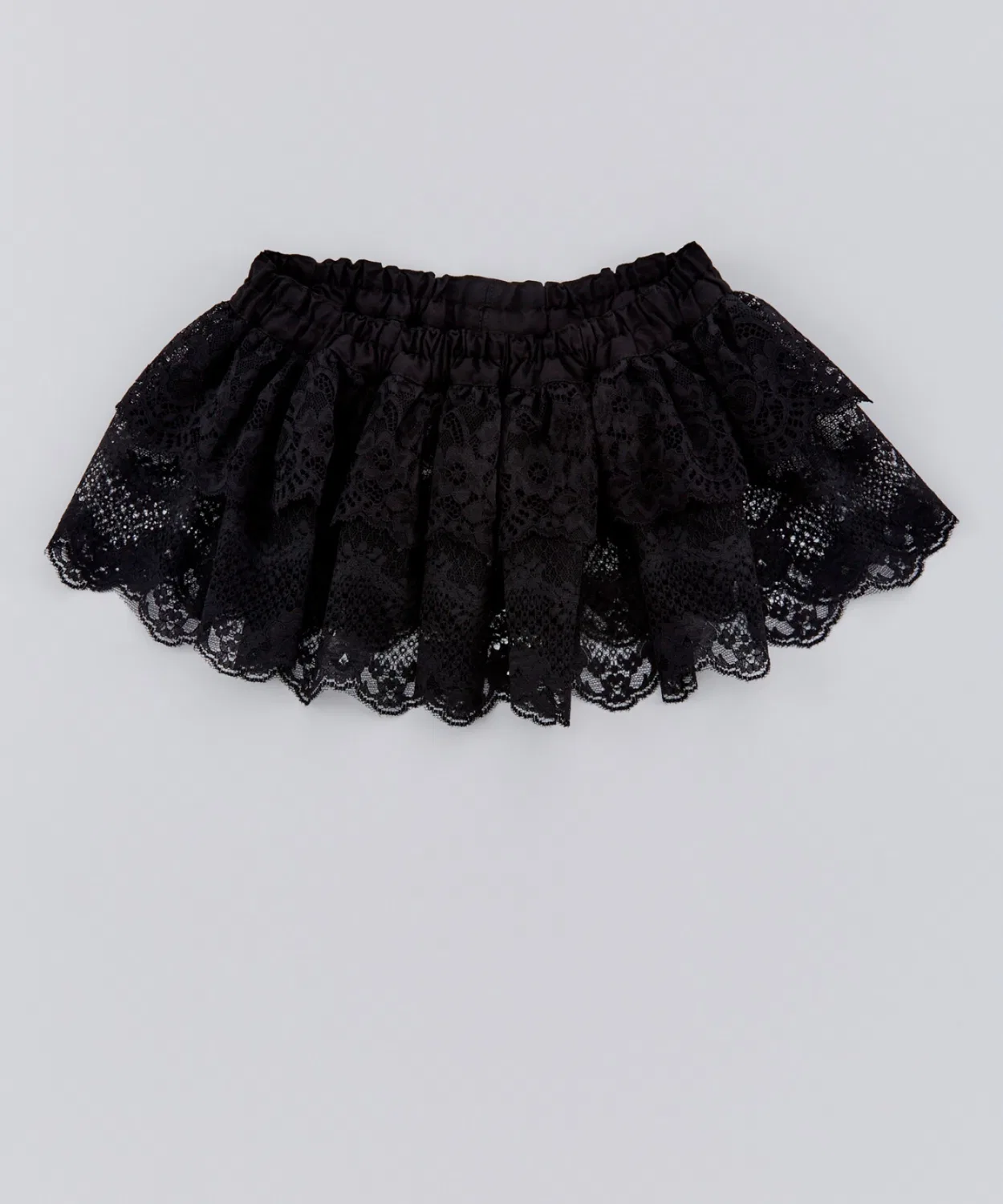 Детская юбка из кружева с длиной мини Ocean&Ground, Black