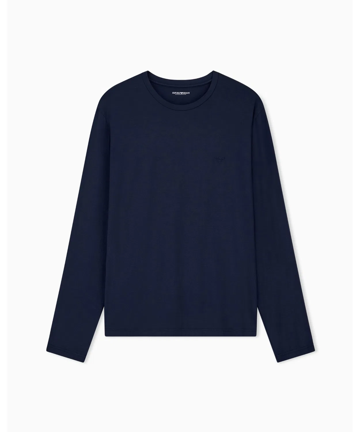 Мужская футболка с длинным рукавомиз модального джерси EMPORIO ARMANI, Navy