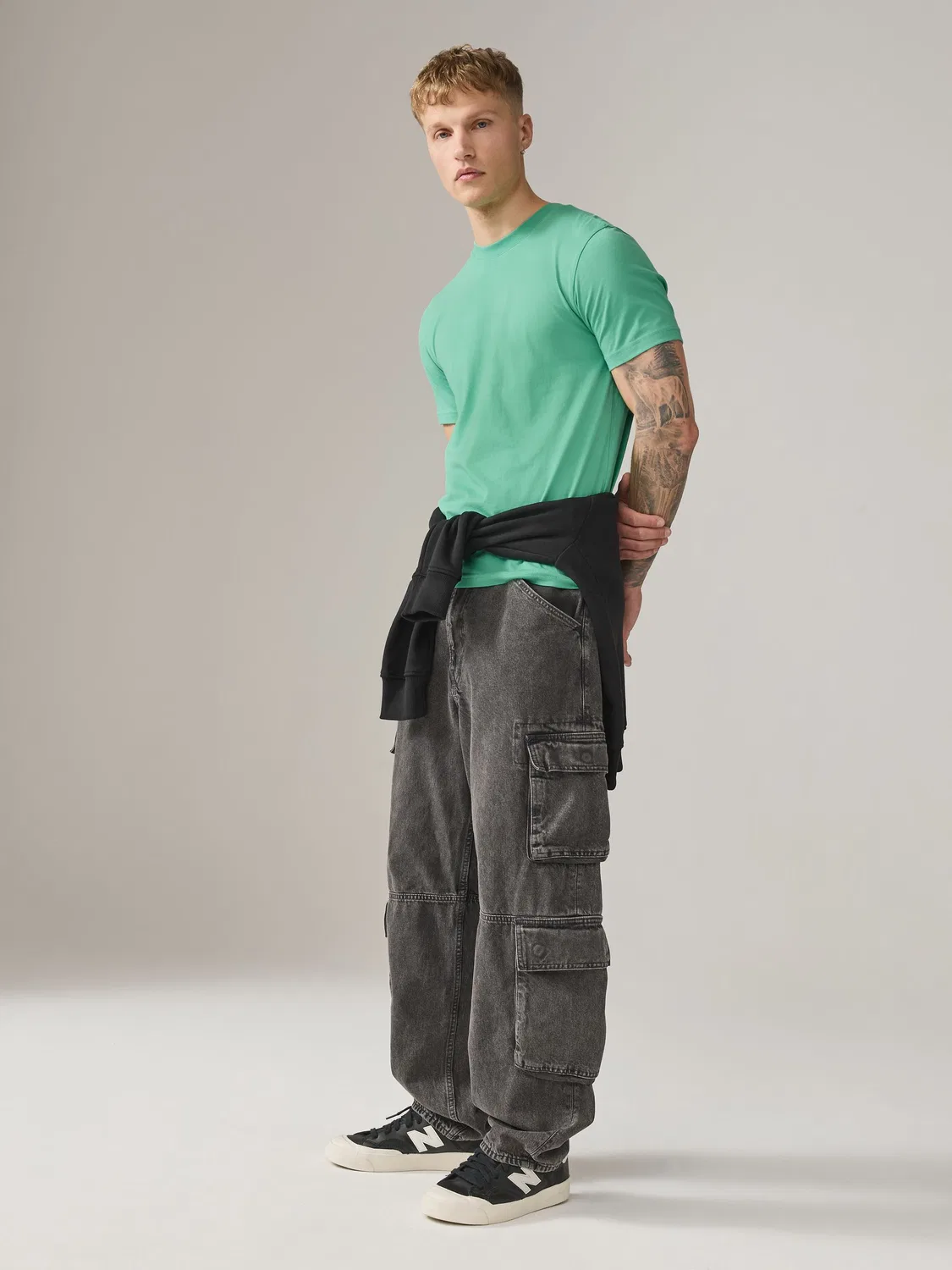 Футболка с круглым вырезом, Slim Fit, Essential Next, мятный — фото 3