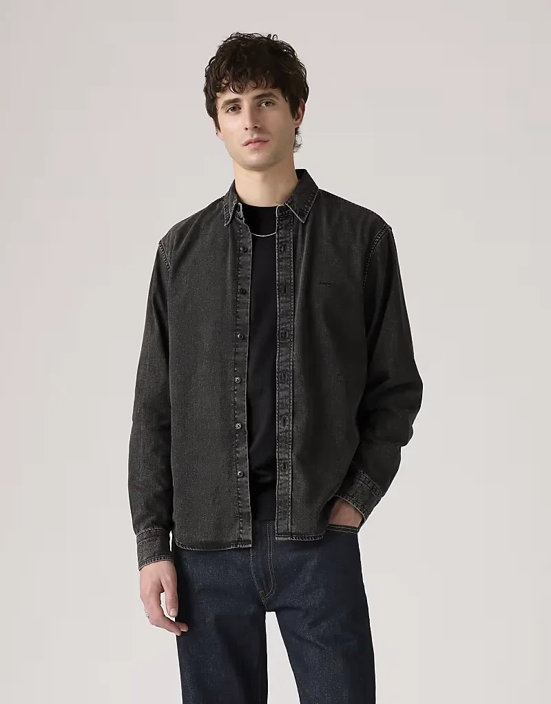 Рубашка Levi's Authentic на пуговицах, черный