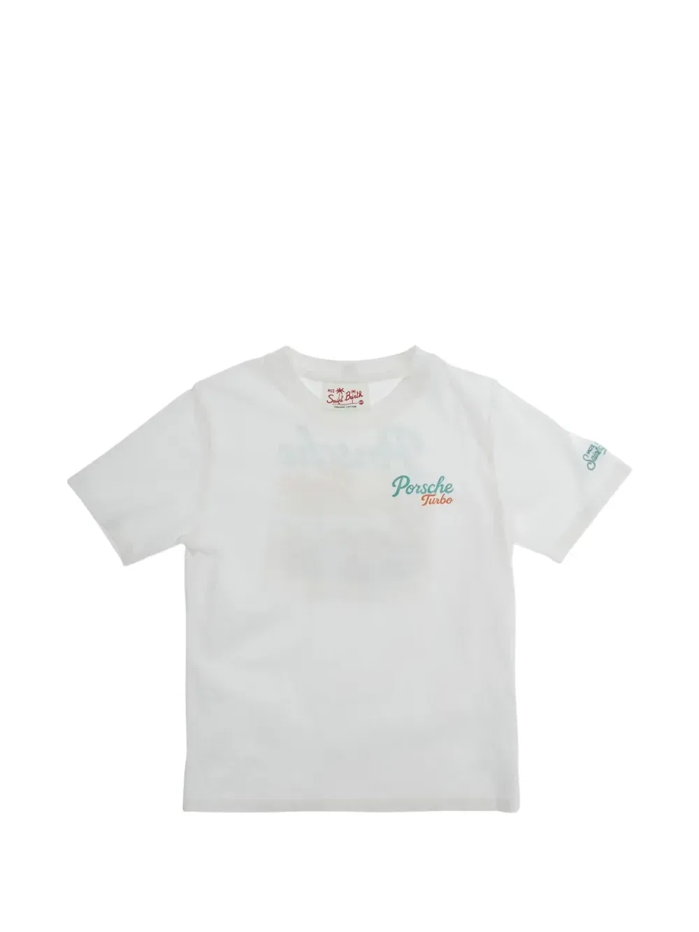 Футболка Portland Jr с графическим принтом Mc2 Saint Barth Kids, белый