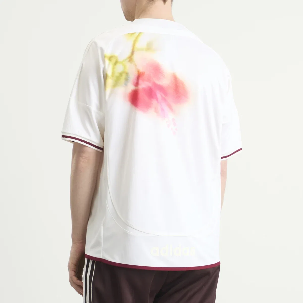 Футболка с принтом X Wales Bonner Football Jersey Adidas, Chalk White — фото 3