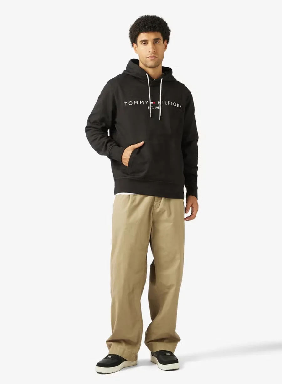 Худи Tommy Hilfiger WCC Tommy Logo, черный — фото 2