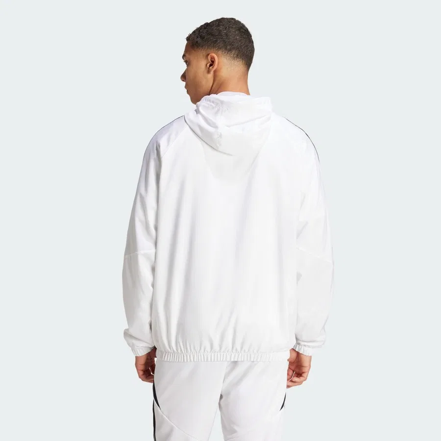 Ветровка мужская с капюшоном Tiro 24 adidas, Белый — фото 2