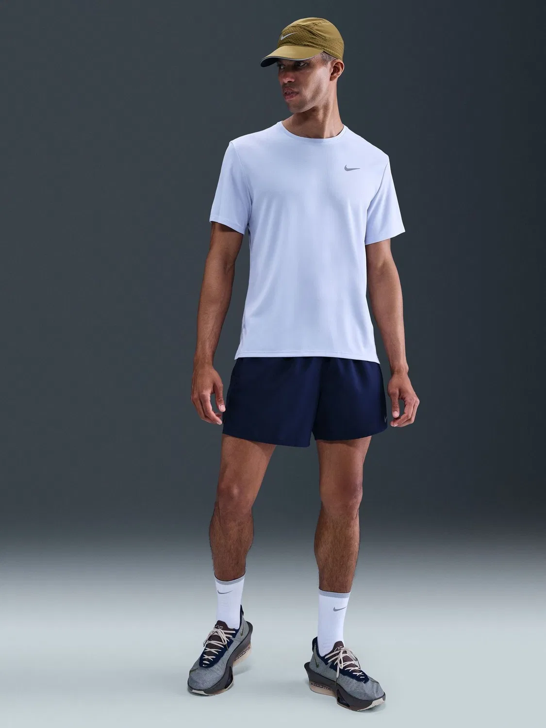 Футболка беговая Nike Ghost Blue Dri-FIT Miler, призрачно-голубой — фото 2