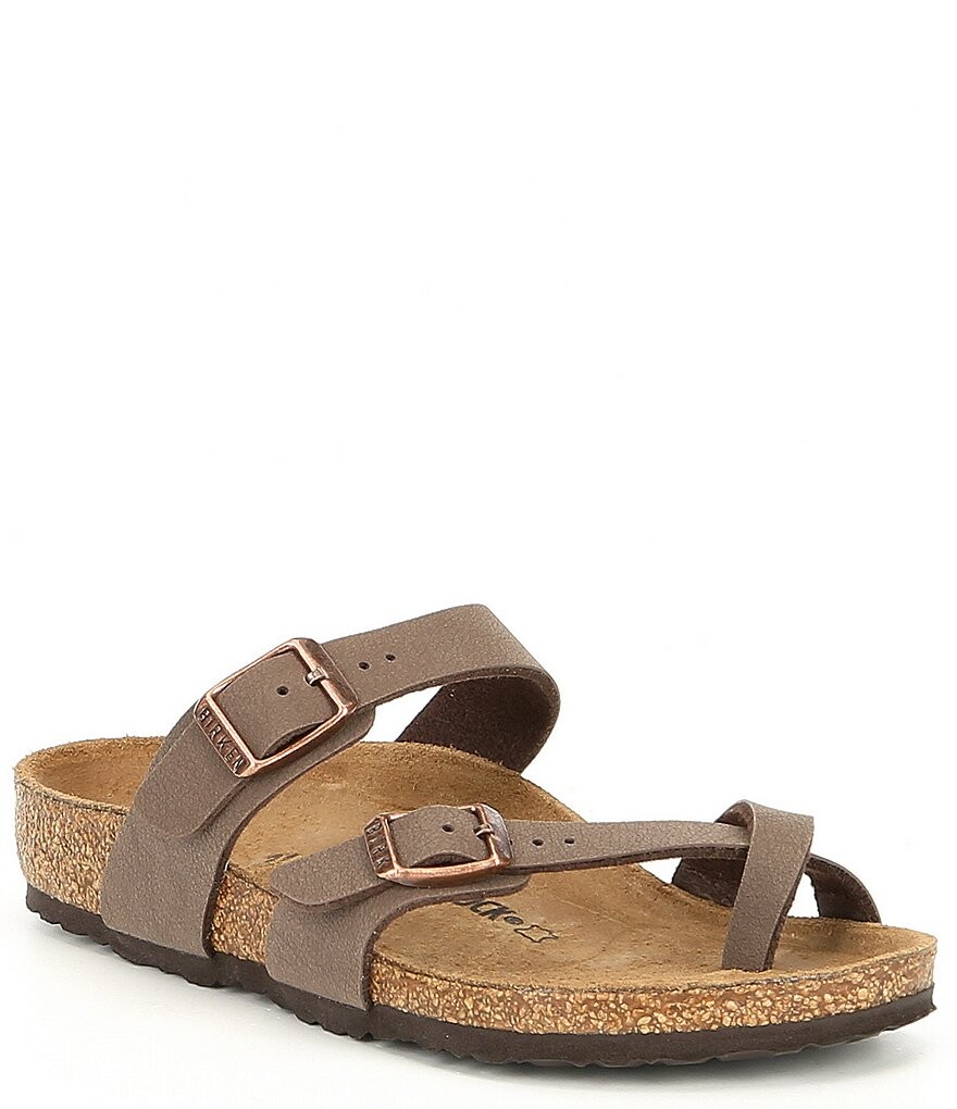 

Слипоны Birkenstock Mayari Birkibuc для девочек (для малышей), коричневый