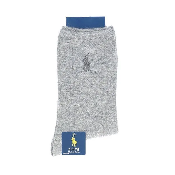 Носки из кашемировой смеси, классические, средней высоты. Polo Ralph Lauren, 93. Light Gray