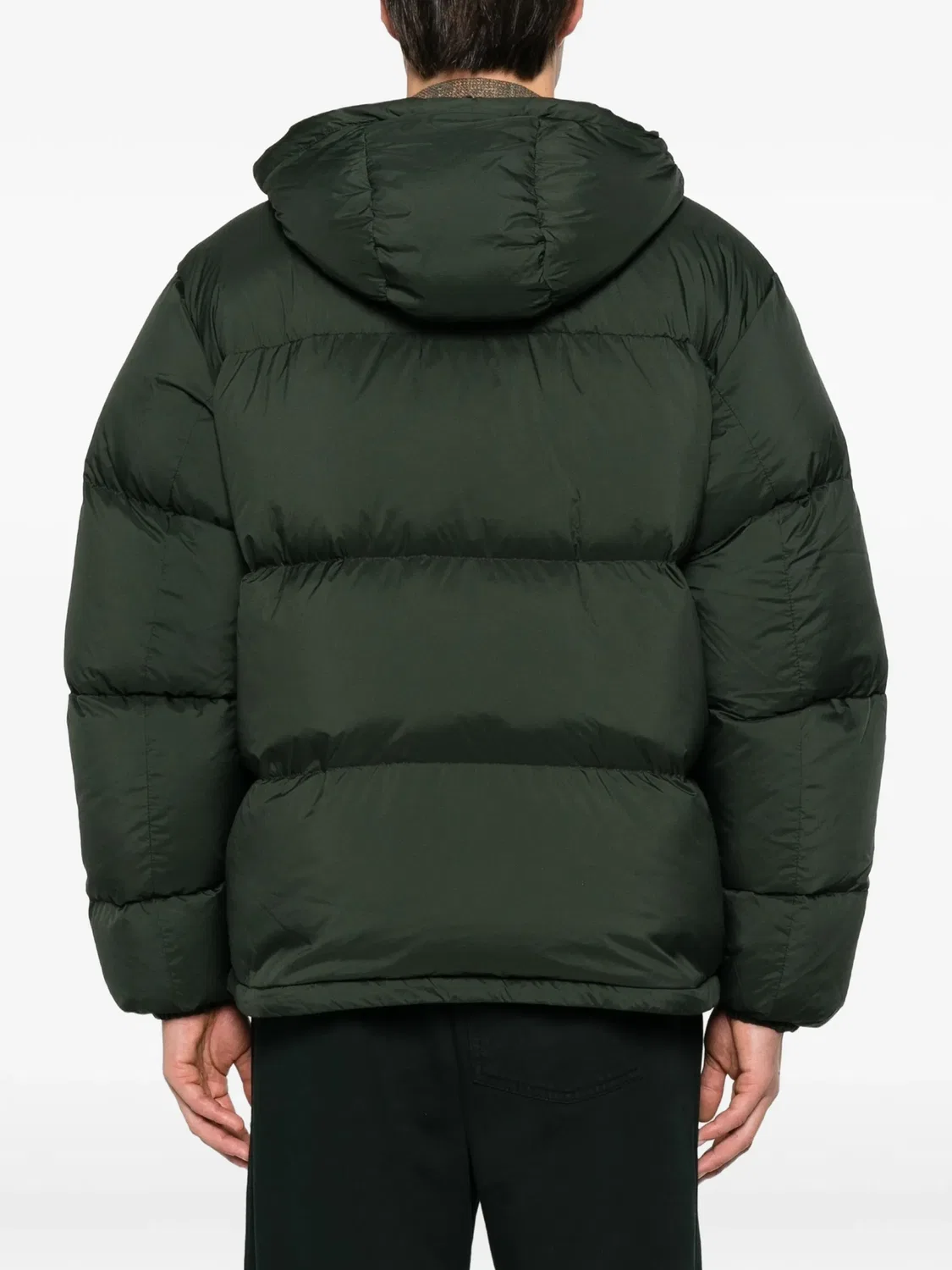 Стеганое пальто с капюшоном зеленого цвета Canada Goose, зеленый — фото 2