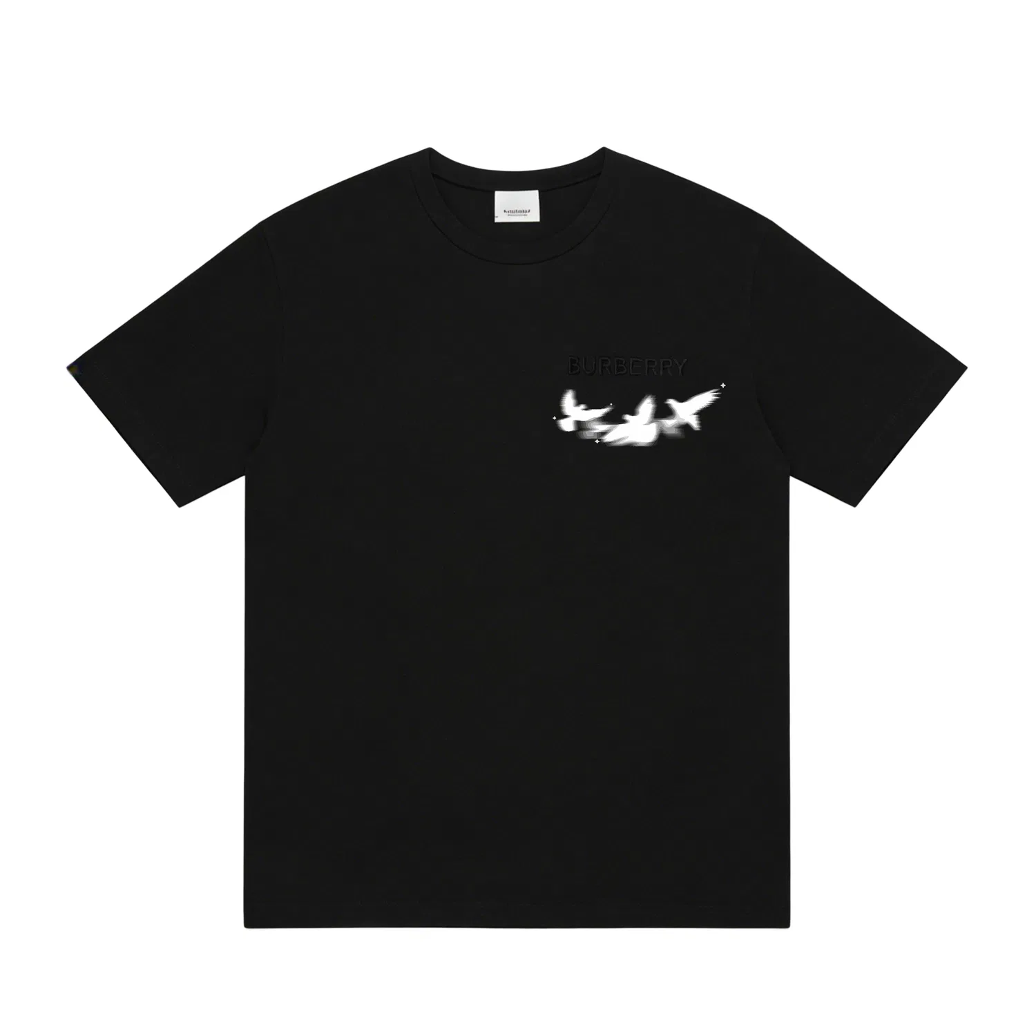 Футболка с круглым вырезом, свободный крой, Burberry, Purple Flame Flying Dove
