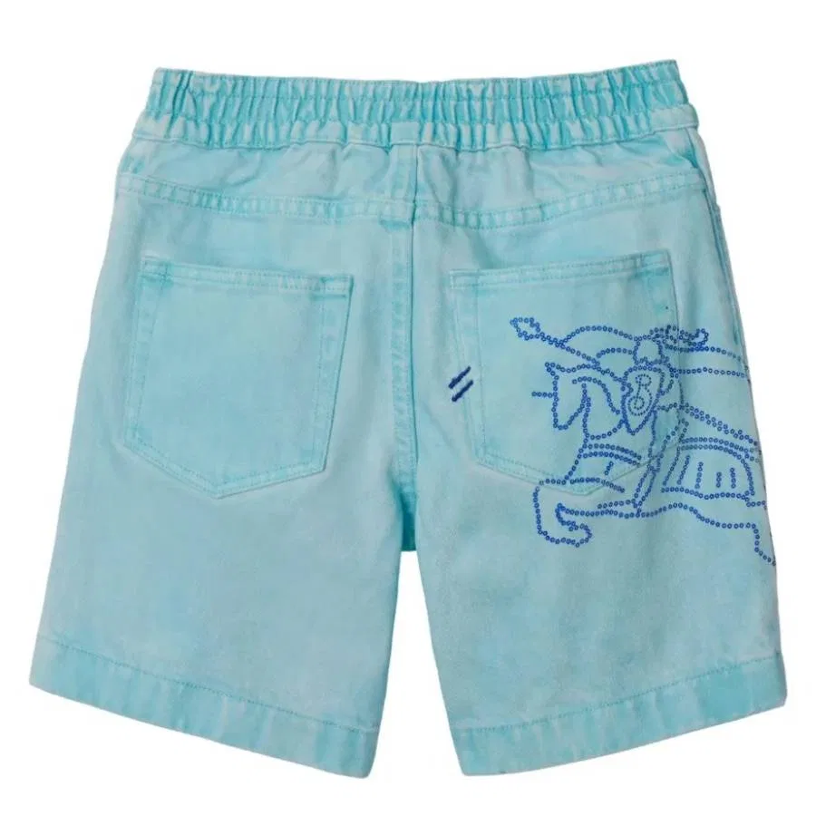 Шорты джинсовые Kids EKD Castiel Burberry, Cloud Blue — фото 2