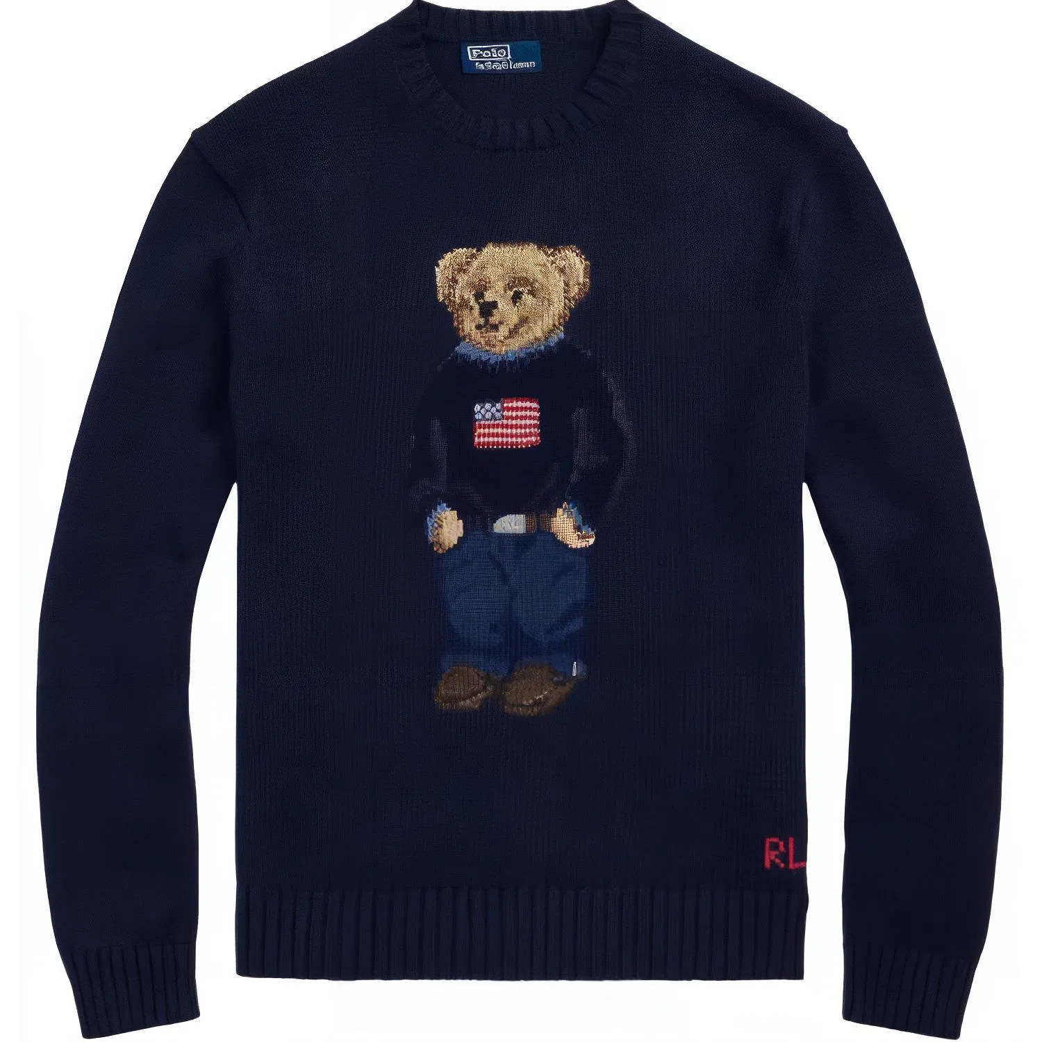 Мужской джемпер с вышивкой Polo Ralph Lauren, Marine Blue