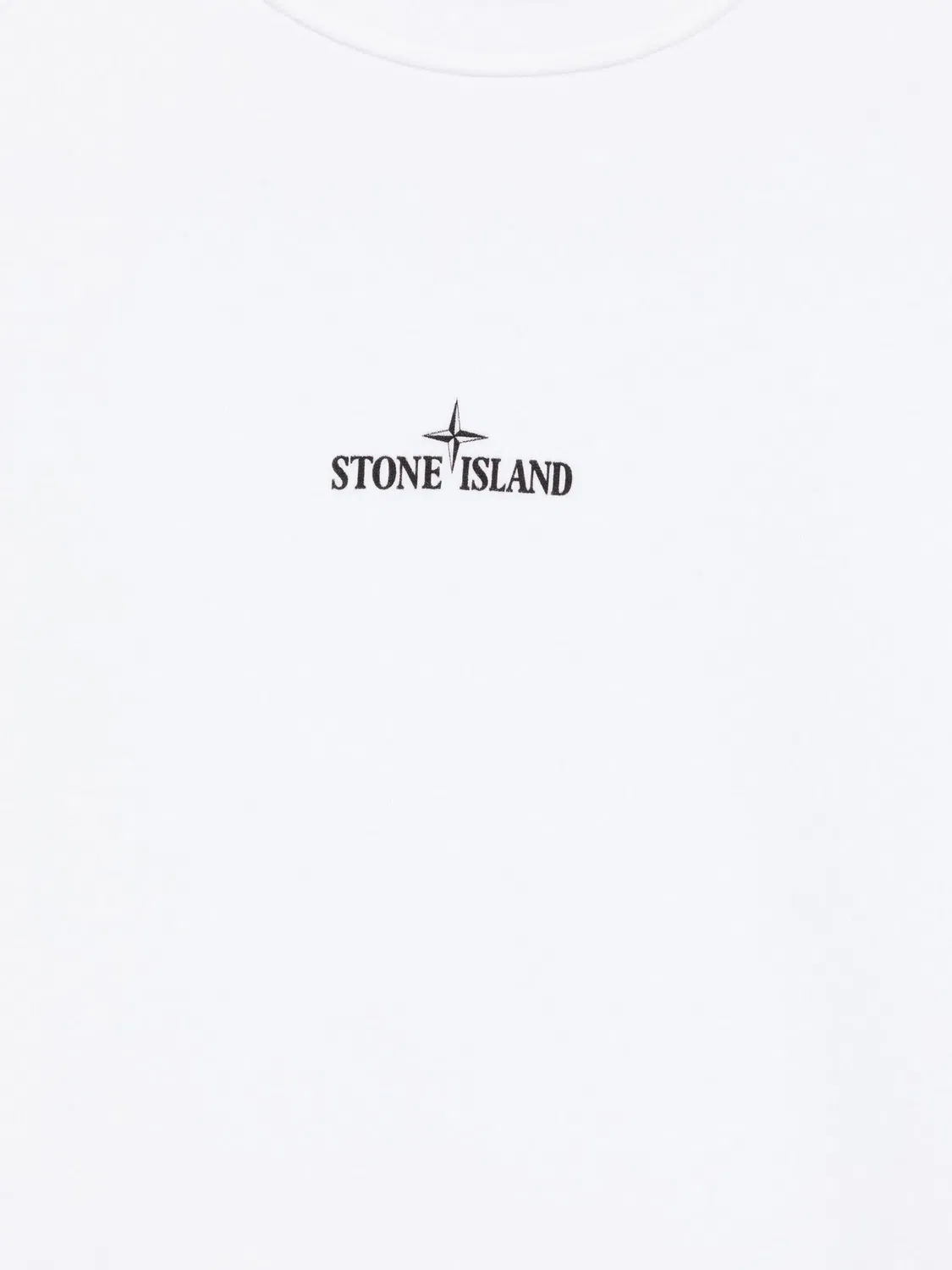Свитшот из органического хлопка Stone Island, белый — фото 3