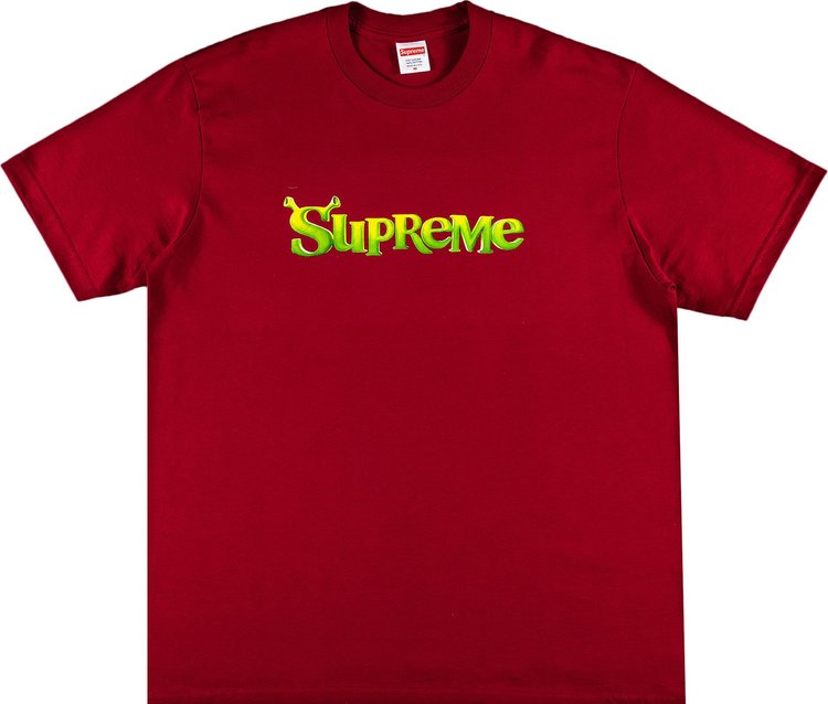 Футболка Supreme Shrek Tee 'Cardinal', красный - фото