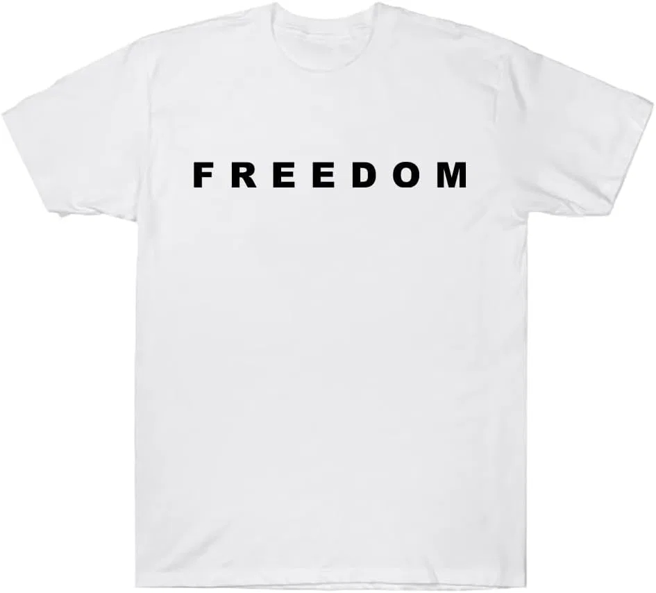 Футболка с буквенным принтом Freedom Shirt, White