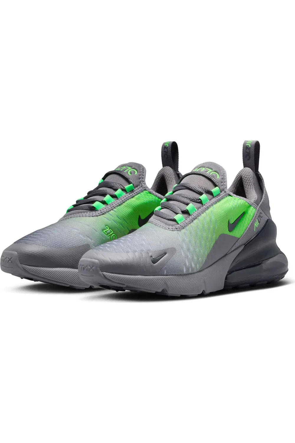 Детские кроссовки с амортизацией Air Max 270 Nike, Anthracite/Light Green
