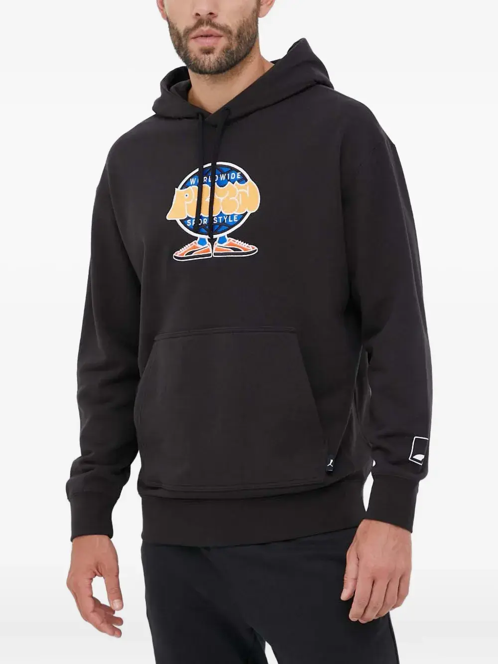 

Худи с графическим принтом Puma, черный