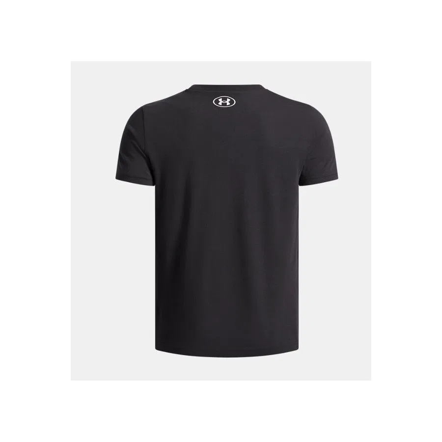 Детская футболка с коротким рукавом Under Armour UA Overlay, Черный — фото 2