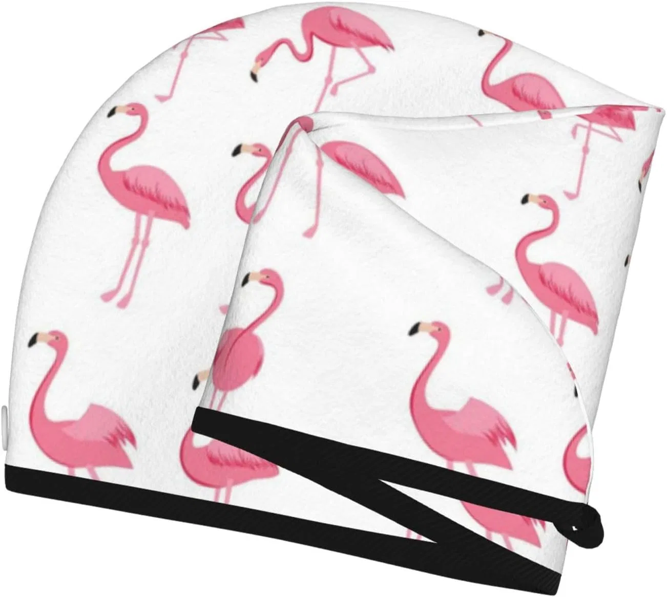 Шапочка для душа Coral Velvet WQUVMDS, Flamingos on White — фото 3