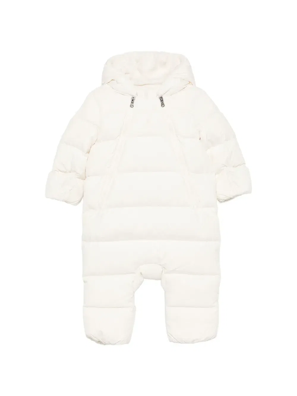 Стеганый комбинезон с капюшоном POLO RALPH LAUREN KIDS, бежевый