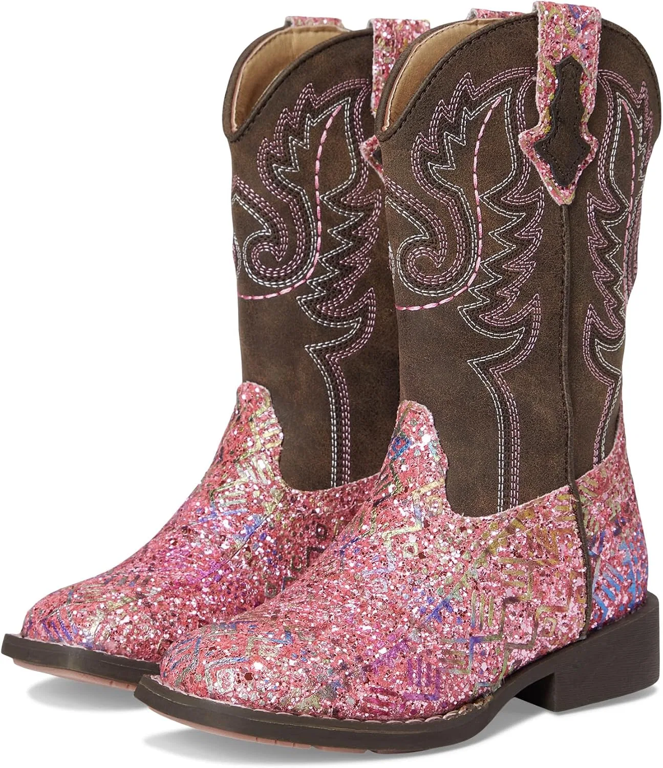 Детские ботинки для девочек с блестками Glitter Aztec Tin Haul, Pink
